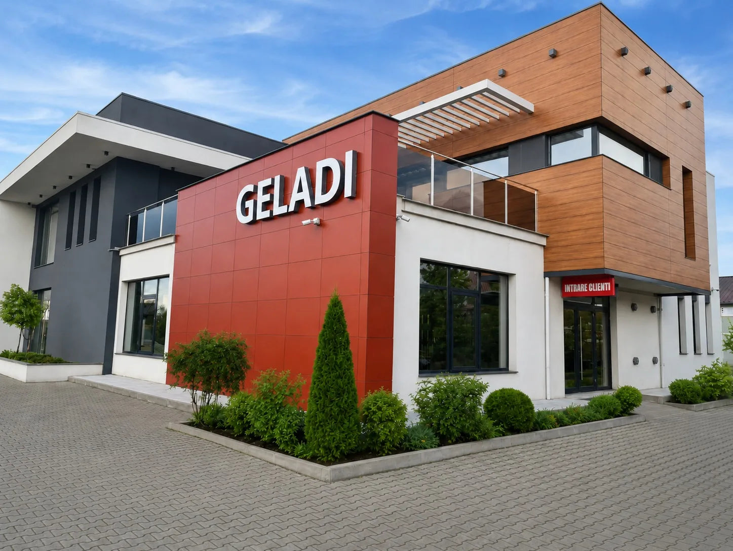 Sediul, fabrica și showroom-ul Geladi din Pufești, Vrancea